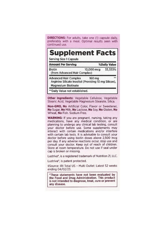 NATURE'S BOUNTY Nature's Bounty, Optimal Solutions®, Hair Growth, 30 Capsules - Image 2