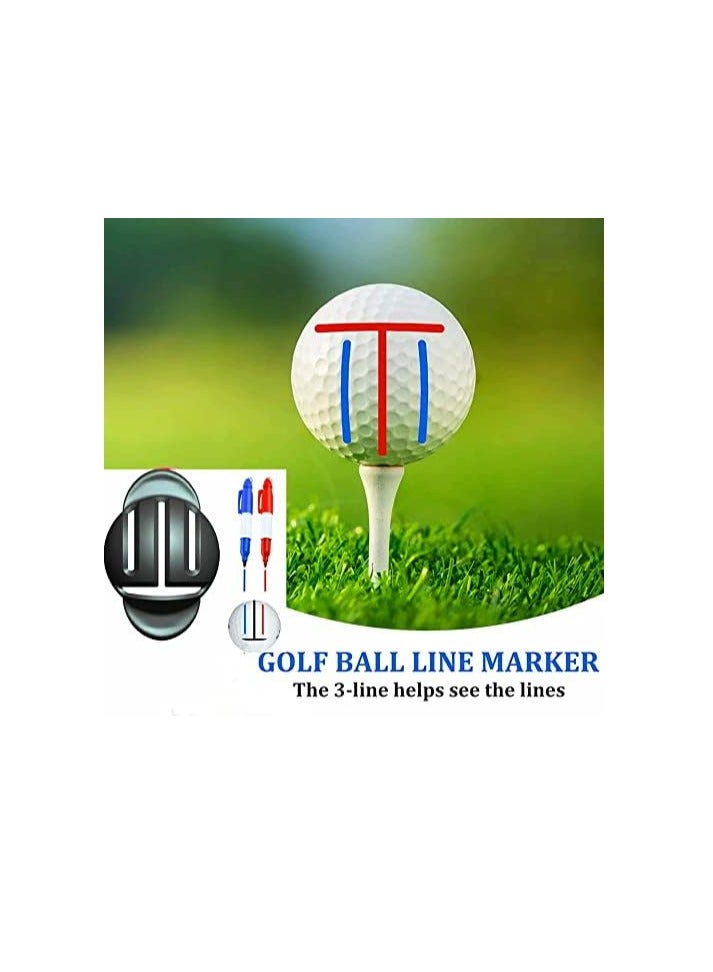 Generic 8 Pack Precision Golf Ball Marker, Upgrade Golf Accessories, 4 Golf Ball Marking Stencils and 4 Colors Golf Ball Markers, Golf Ball Line Marker Tool, Golf Ball Alignment and Identification Tool  - Image 4