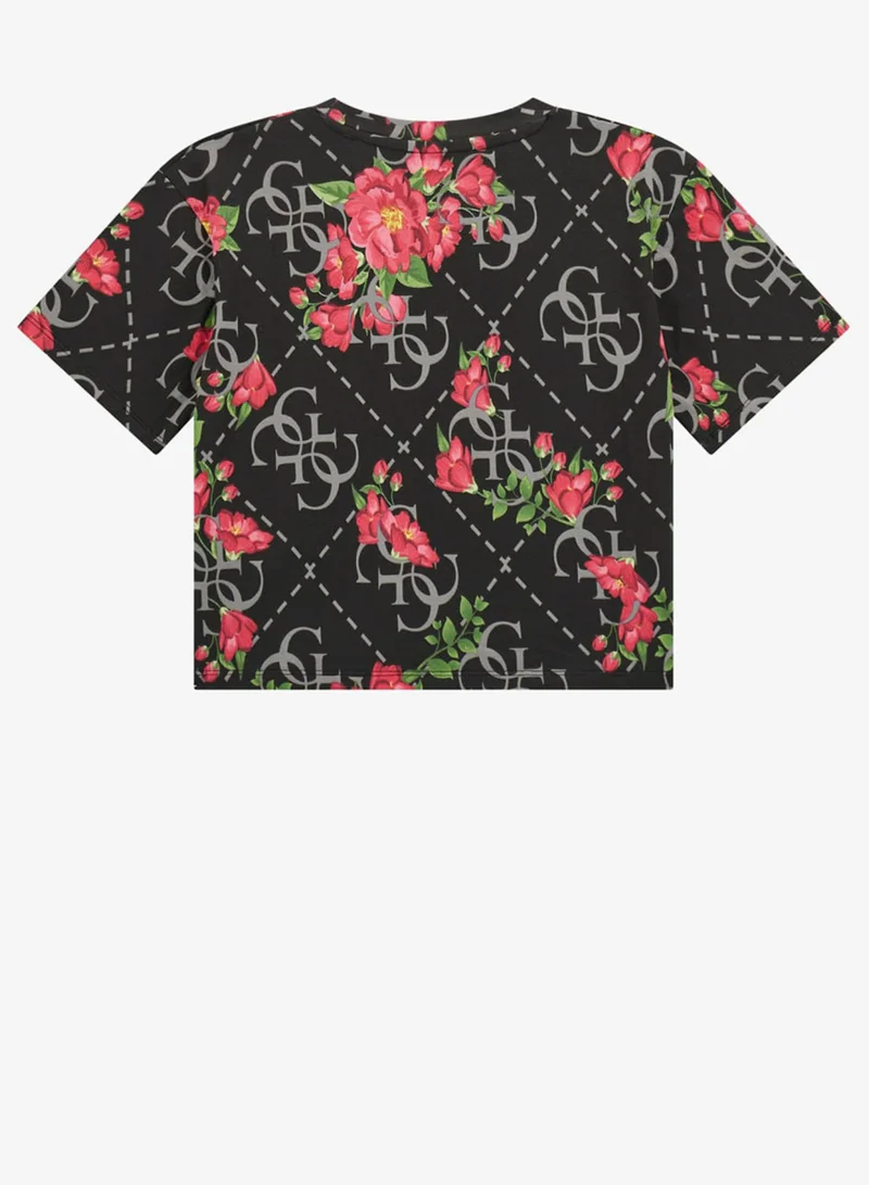 GUESS Kids Slogan Crew neck T-Shirt