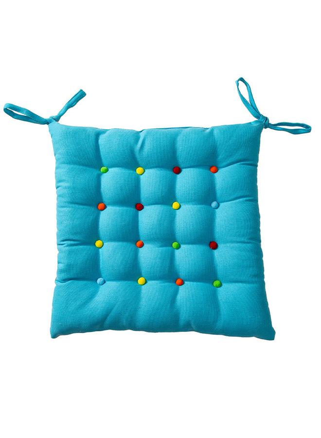 Bluejw Chair Cushion Summer With Straps Office Chair Cushion Student Seat Cushion Chair Cushion With Rope Dopamine Color Cushion - Image 1