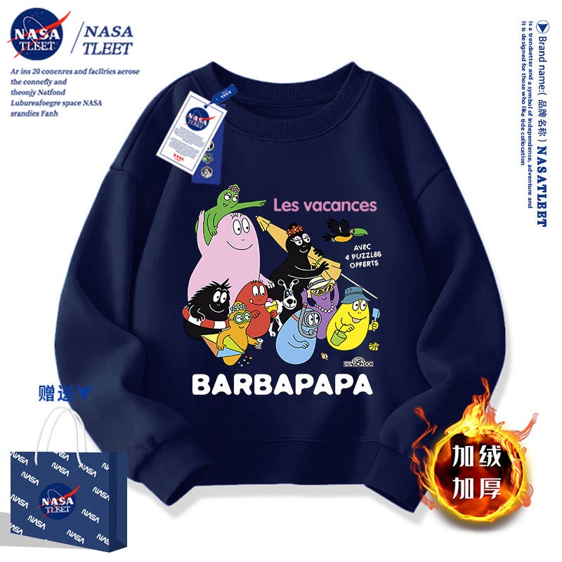 Nasa Co-Barbapapa Baba Papa Cartoon Surrounding Children'S Vests Boys And Girls Children'S Clothing New Clothes - Image 1
