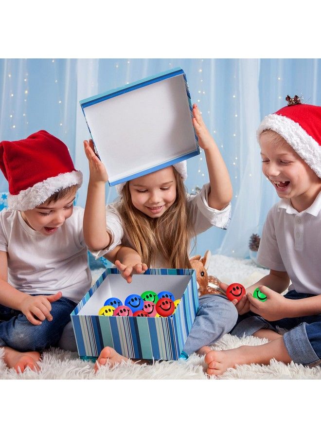 Skylety 100 Pieces Mini Stress Balls For Adults Soft Foam Funny Face Small Colored Be Happy Smile Ball 1.2 Inch Relief Balls(Assorted Colors) (Se Skylety 465844) - Image 4