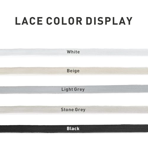 UamGlsob 2Pairs Shoelaces for Golden Goose Sneakers, 5/16"(8mm) Cotton Flat Athletic Shoe Laces Replacement Strings for GG (Stone Grey, 54"/140cm) - Image 5