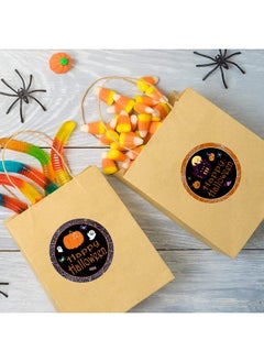 Remarkable Halloween Character Stickers Labels,1.5 Inch Round Seal Label Pumpkin Bat Spider Stickers For Halloween Party Decoration 504 Pcs  - Image 4