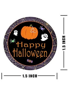 Remarkable Halloween Character Stickers Labels,1.5 Inch Round Seal Label Pumpkin Bat Spider Stickers For Halloween Party Decoration 504 Pcs  - Image 2