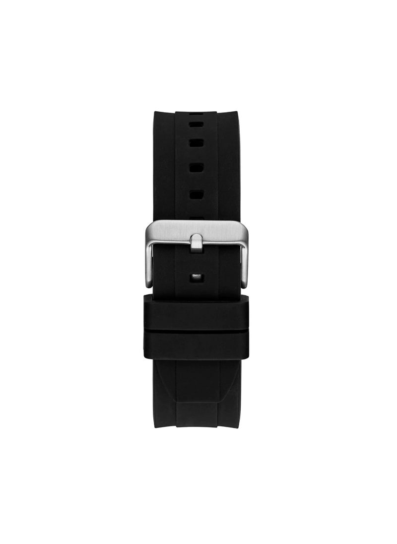 GUESS - GUESS Mens Black Silver Two-Tone Multi-function Watch - GW0583G1 - Image 1