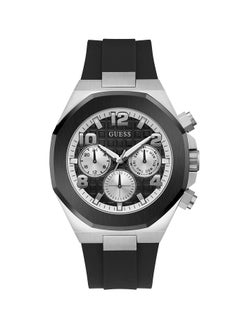 GUESS GUESS Mens Black Silver Two-Tone Multi-function Watch - GW0583G1  - Image 1