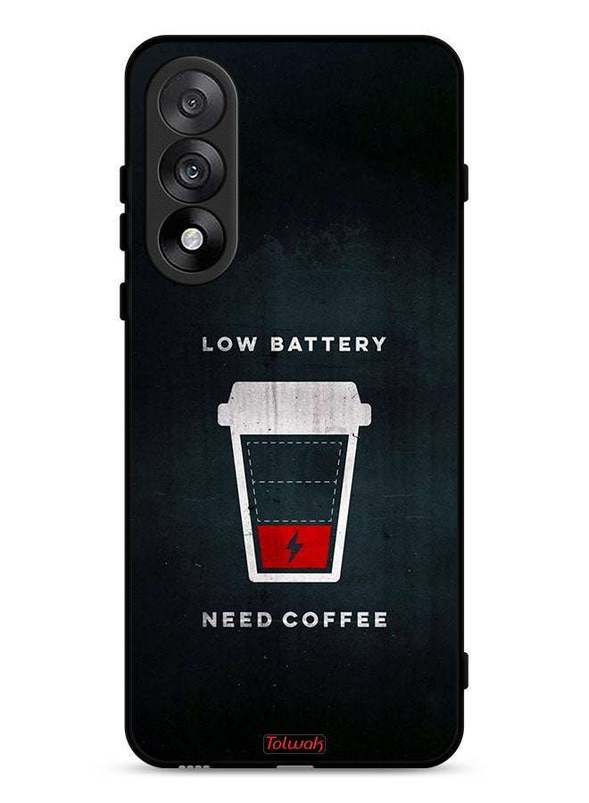 Tolwak OnePlus Nord 5 Protective Case Cover Low Battery Need Coffee - Image 1