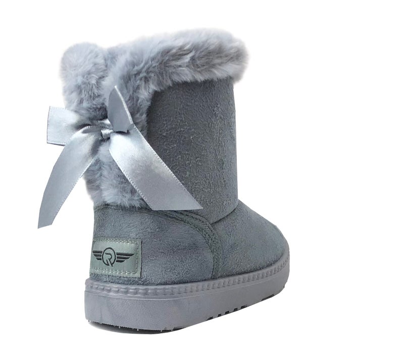 REDVOLUTION Kid Boots Toddler Girls Cute Butterfly Bow Snow Boot - Image 3