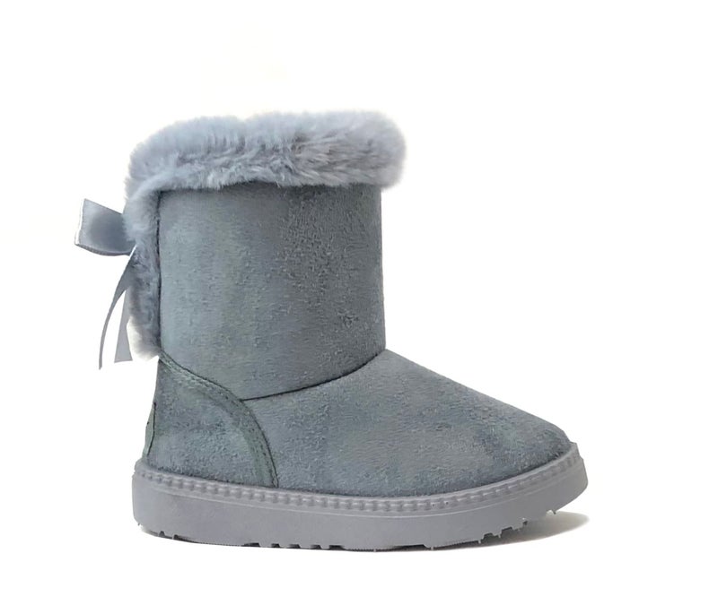 REDVOLUTION Kid Boots Toddler Girls Cute Butterfly Bow Snow Boot - Image 1