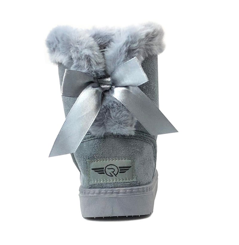 REDVOLUTION Kid Boots Toddler Girls Cute Butterfly Bow Snow Boot - Image 4