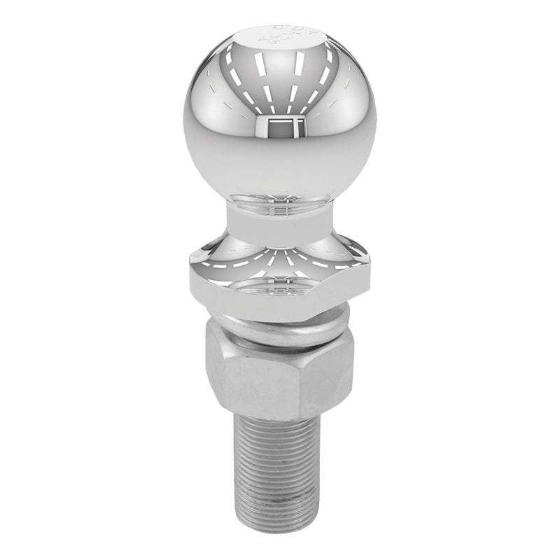 CURT 40074 Chrome Trailer Hitch Ball 6000 lbs 2Inch Diameter 1 x 3Inch Shank
