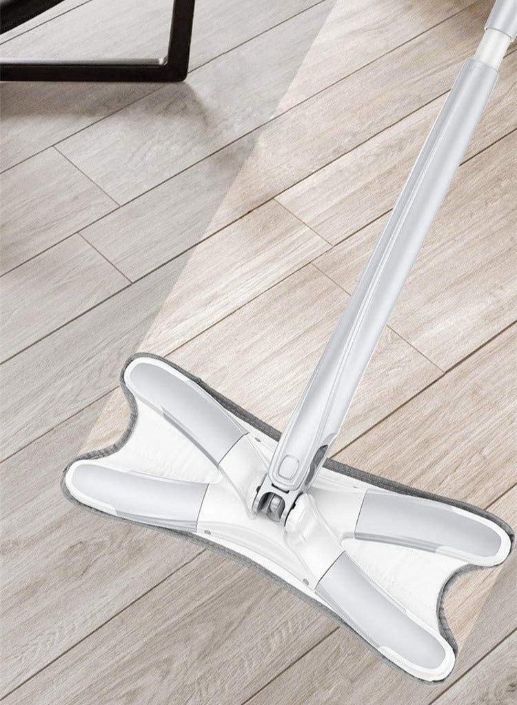 DubaiGallery X-Type Flat Floor Mop With Replacement Mop Pads,Easy Squeeze Mop,Self Wringing Flat Mop,Hand-Free Wash Household Floor Mop - Image 3