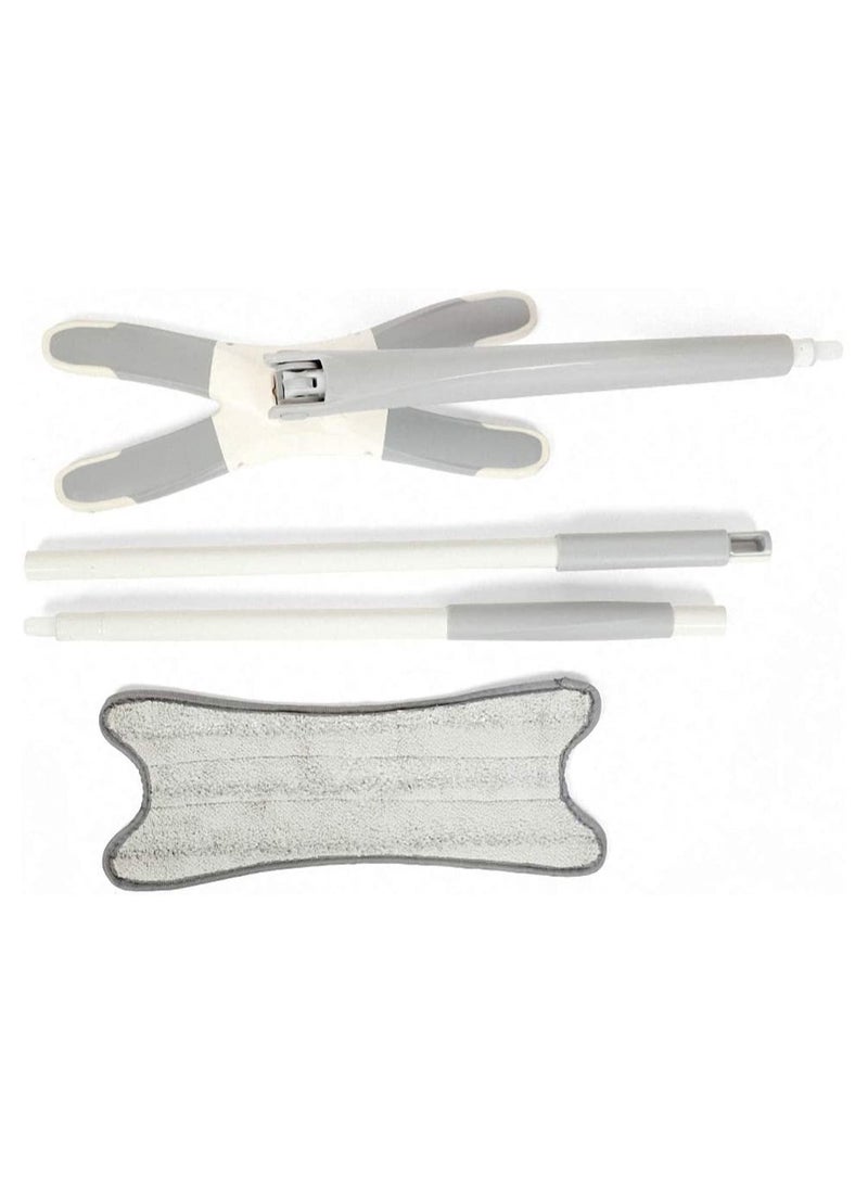 DubaiGallery X-Type Flat Floor Mop With Replacement Mop Pads,Easy Squeeze Mop,Self Wringing Flat Mop,Hand-Free Wash Household Floor Mop - Image 4