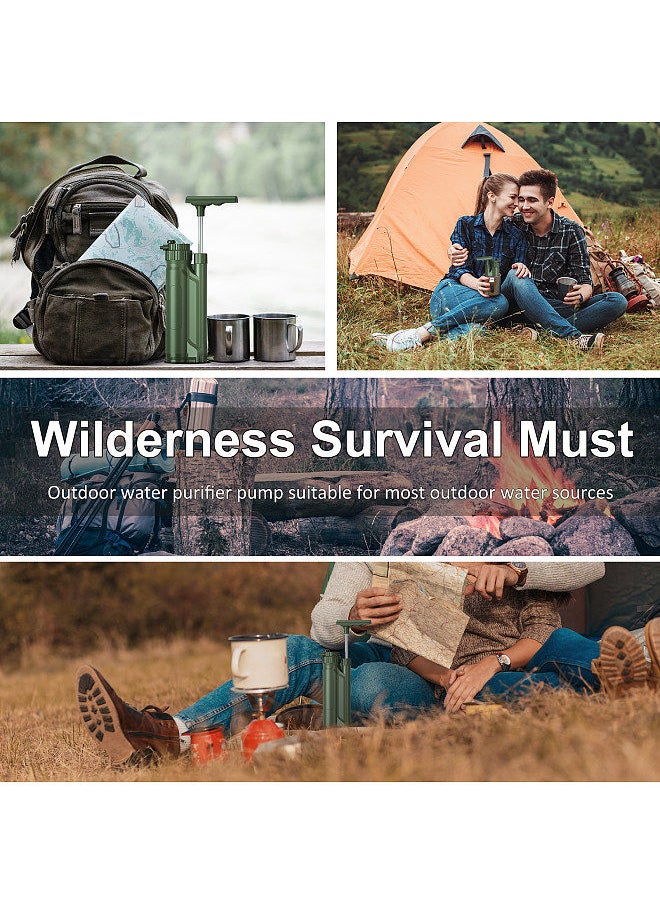 Generic - Portable Reverse Osmosis Water Filter Pump Outdoor Water Purification System Survial Gear for Camping Hiking Travel Emergency Preparedness - Image 1