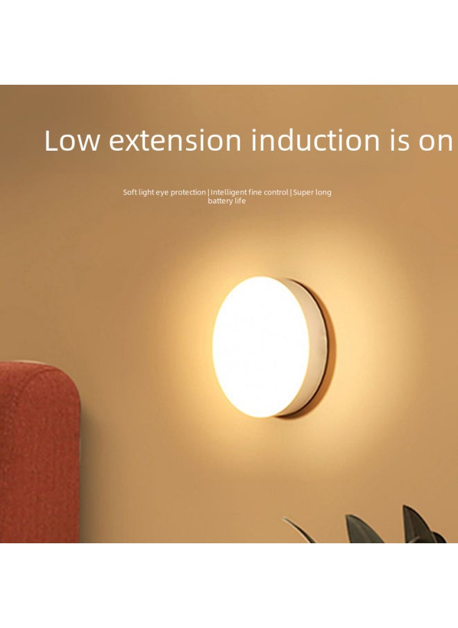Generic - Intelligent Human Body Induction Night Light Home Creative LED Bedside Lamp Dormitory USB Charging A Generation Of Hair-Specifications:Single Warm Light Induction Lamp 650 MA (with Open Light Can Be Always Bright) - Image 1