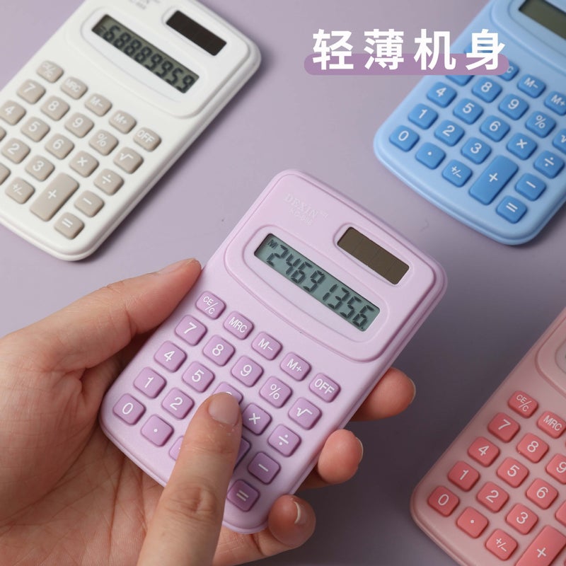 Creative Mini Calculator Cute Cartoon High Color Value Primary School Portable Small Computer Office Supplies - Image 4