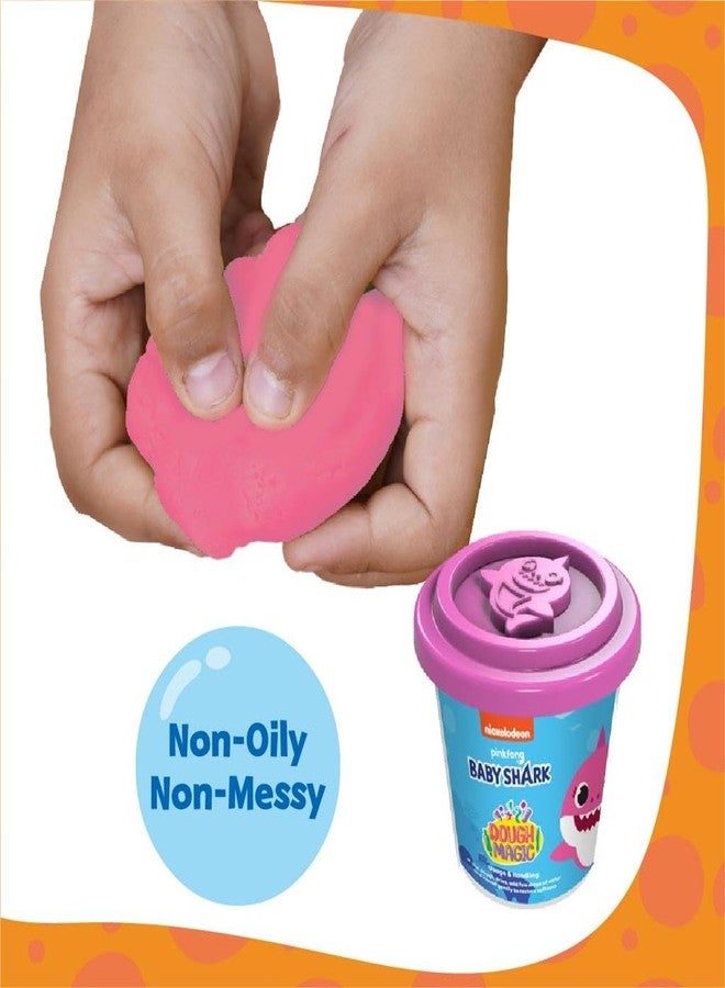 Dough Magic Baby Shark Roll N Match Cube Activity Set With Moulding Lid Pack Of 2 100Gm Each|Soft Dough|Fun With Water Based Dough|Art & Craft Kit|Birthday & Return Gift For Kids 3 Years+ - Multicolor - Image 4