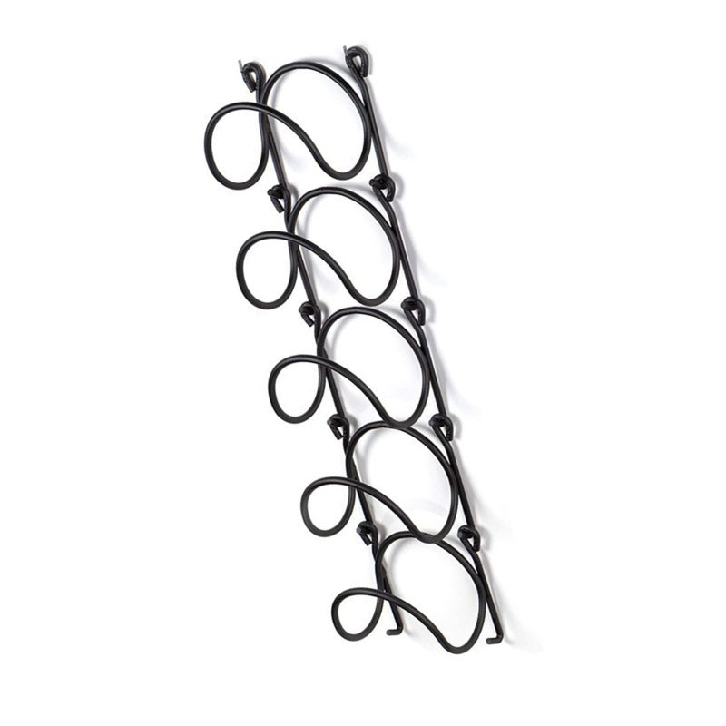 Wall Mounted Wine Rack Multipurpose Wrought Iron Towel Holder - Image 2