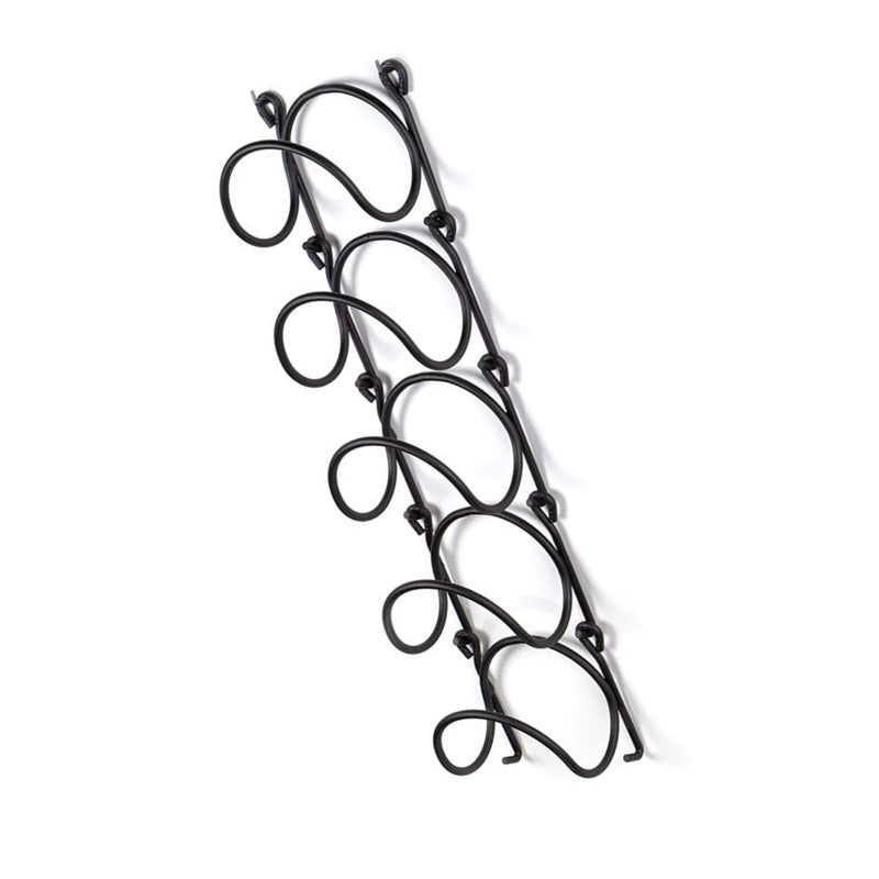 Wall Mounted Wine Rack Multipurpose Wrought Iron Towel Holder - Image 3