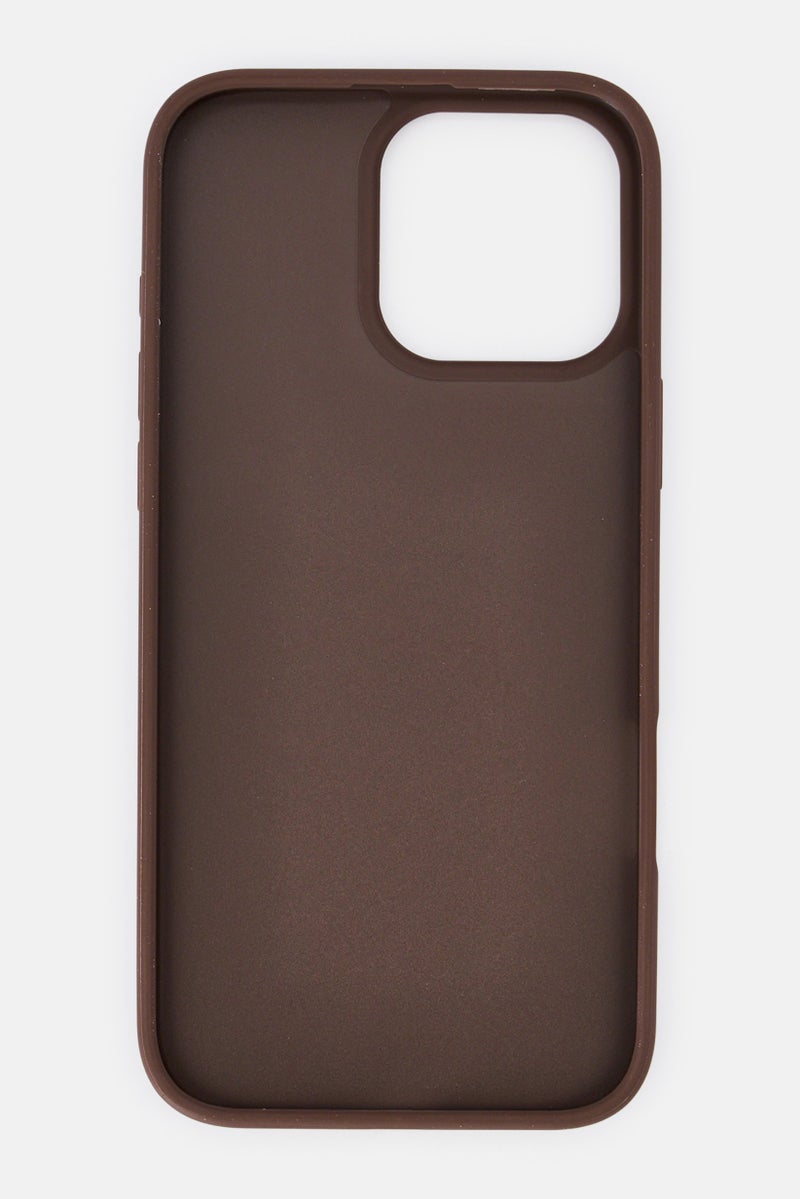 GUESS iPhone 16 Pro Max Brand Logo Protective Case, Brown - Image 3