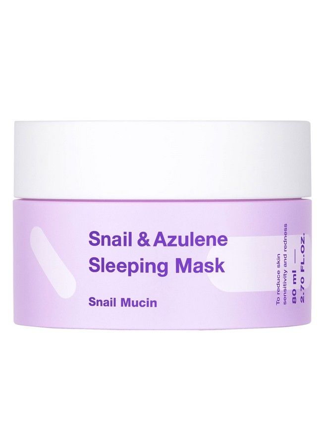 TIA'M Snail&Azulene Sleeping Mask Snail Cream Hydrating Cream For Face With Snail Secretion Filtrate Repair Damaged Skin Snail Mucin Sensitive Skin 2.7 Fl.Oz - Image 1