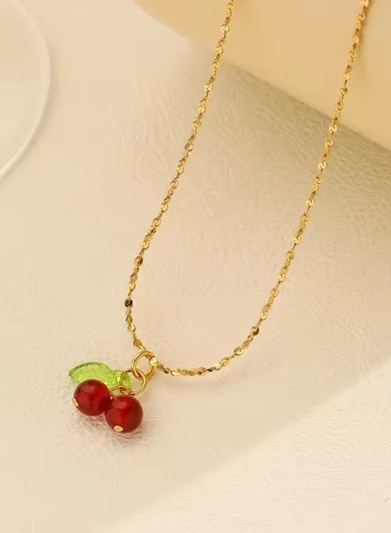 Elegant Stainless Steel Gold Plated Necklace For Women - Image 4