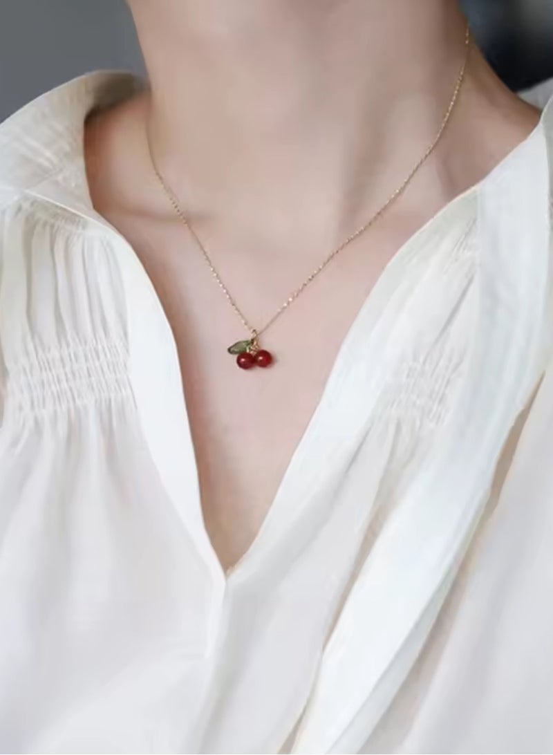 Elegant Stainless Steel Gold Plated Necklace For Women - Image 2