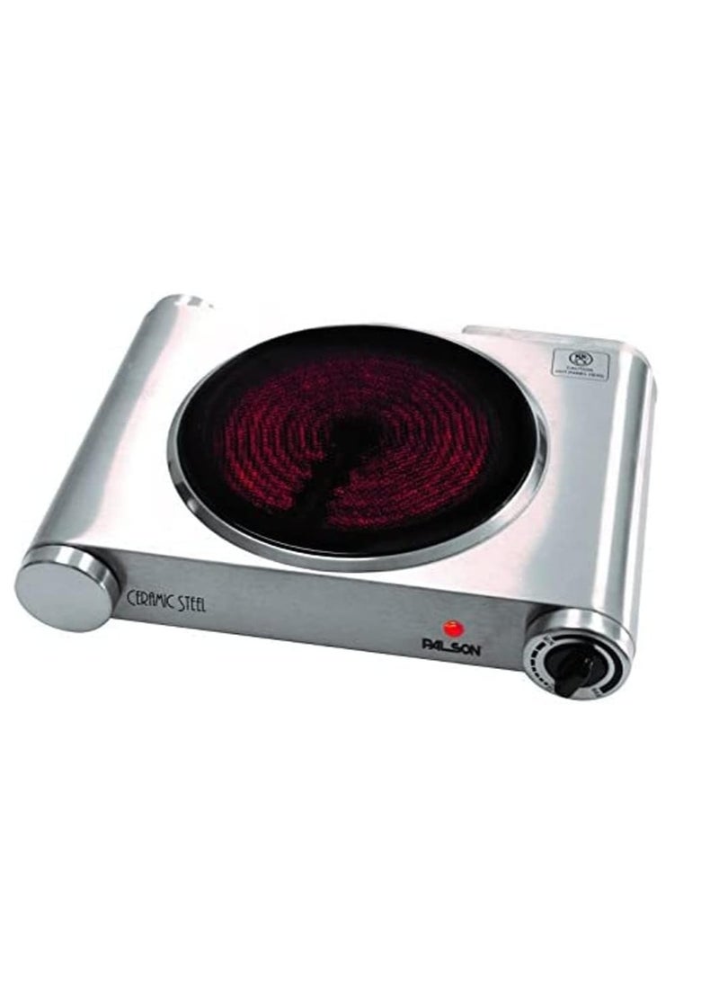 PALSON Single Steel Electric Hob,1500W, 30992 - Image 1