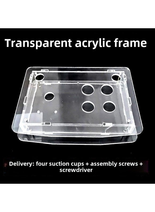 Transparent Rocker Shell Rocker Outer Frame Rocker Shell Arcade Frame Rocker DIY Accessories King Of Fighters Arcade-Product Color:Transparent Acrylic Frame Eight-key Arc  - Image 4