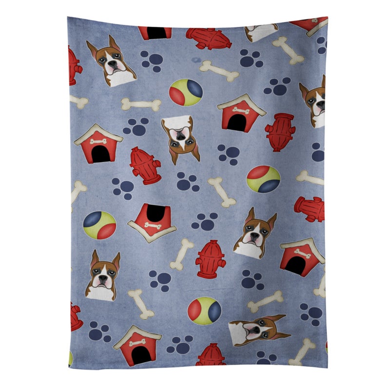 Caroline's Treasures ""Caroline's Treasures BB4002KTWL Dog House Collection Boxer Kitchen Towel  25"""" x 15""""  Multicolor""