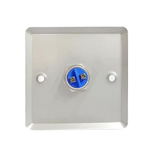Team Office Stainless Steel Door Exit Push Button Switch – 3×3 Inch, NO/COM Output, Heavy-Duty Access Control Exit Button - Image 2