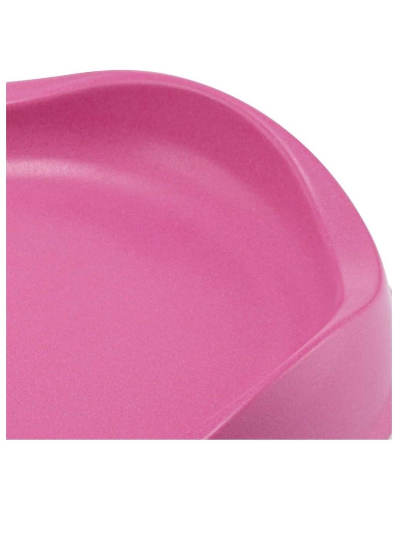 Beco Pets وعاء طعام وماء للقطط مصنوع من الخيزران بشكل مستدام آمن لغسالة الصحون باللون الوردي 250 مل - Image 2