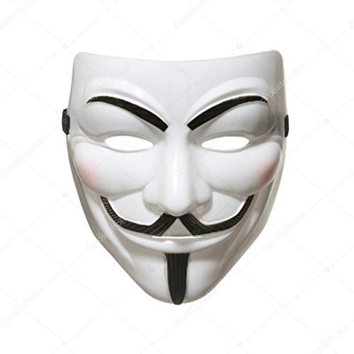 FAVELA Unisex Long lasting Theme Parties Versatile Plastic Anonymous Mask VIP Edition Face Mask (Set of 1) - Image 1