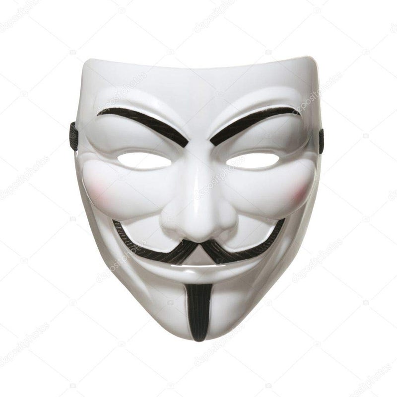 FAVELA Unisex Long lasting Theme Parties Versatile Plastic Anonymous Mask VIP Edition Face Mask (Set of 1) - Image 4
