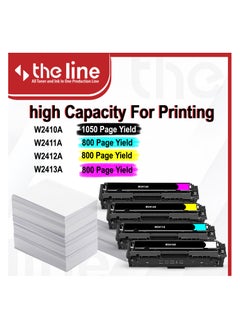 The Line THE LINE 216A W2410A W2411A W2412A W2413A Color Toner Set Compatible with HP M155dw / M155nw MFP M183fdw MFP M183fdn MFP M182nw Printer (Black Cyan Yellow Magenta)  - Image 3