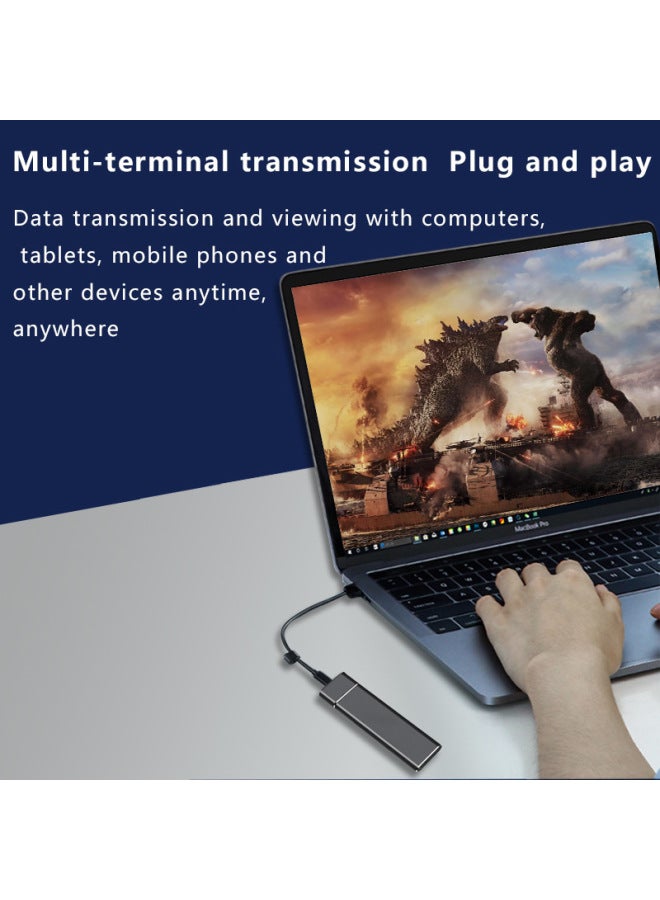 Mobile Solid State Hard Disk For Upgrade Version M.2SSD16T8T64GB Upgrade 2T Large Capacity U Disk-Capacity:8TB Expansion (256G Before Expansion)-Interface:14 Generations Of Blue - Image 3