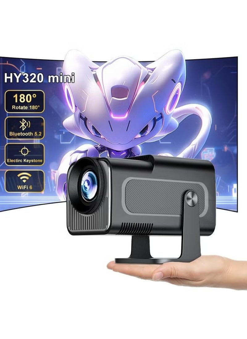 ELTRAZONE Mini Projector Full HD 720P Bluetooth Projector with 4K Support Auto Focus & Auto Trapezoidal Correction, Portable Home Cinema Projector Compatible with TV Stick, X-Box, DVD, Laptop, Smartphone – Small, Compact, and Versatile  - Image 1