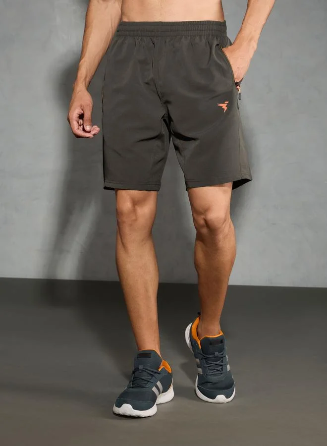 Technosport Technosport Men Solid Slim Fit Shorts