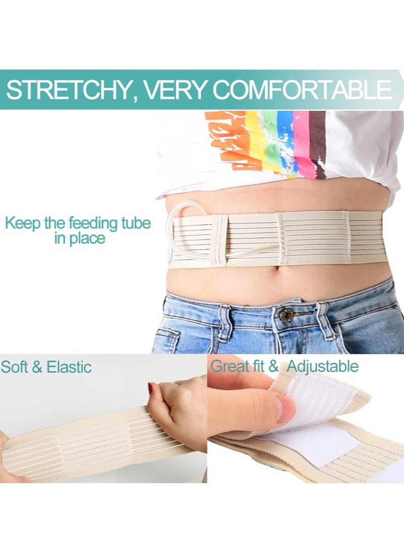 Generic Soft Breathable Peritoneal Dialysis BeltAdjustable PD Catheter Holder AccessoriesDiscreet for Safety Secure Transfer Set PegFeeding Tube Supplies Men Women BeigeLarge  - Image 2