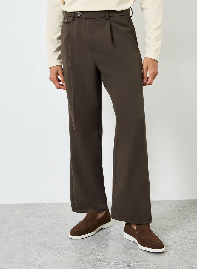 Styli Men High Rise Wide Leg Korean Pants - Image 1