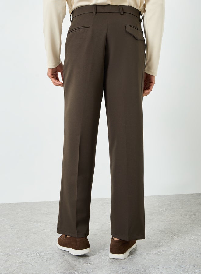 Styli Men High Rise Wide Leg Korean Pants - Image 5