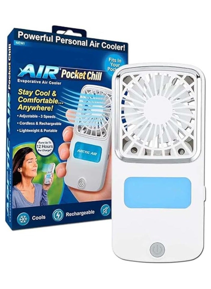 Arctic Air Outdoor Evaporative Cooler – Portable & Ultra-Quiet Air Pocket Chill with 4 Fan Speeds, USB Rechargeable, 6-Hour Battery Life - Image 1