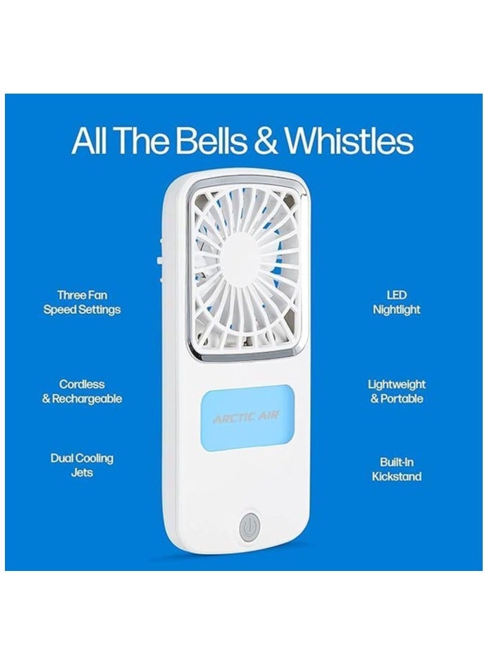 Arctic Air Outdoor Evaporative Cooler – Portable & Ultra-Quiet Air Pocket Chill with 4 Fan Speeds, USB Rechargeable, 6-Hour Battery Life - Image 2