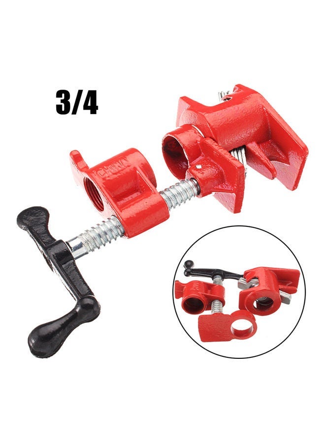 NIBEMINENT 3/4 Inch Wood Gluing Pipe Clamp Red/Black 17.00X5.00X12.00cm  - Image 5
