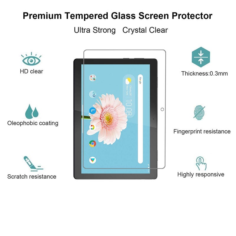 PROTECTERR 9H NANO SCREEN PROTECTOR FOR LENOVO TAB M10(TB-X605LC/TB-X605FC/ M10 FHD REL)(10.1 INCH) WITH INSTALLATION KIT/(TRANSPARENT) - Image 1