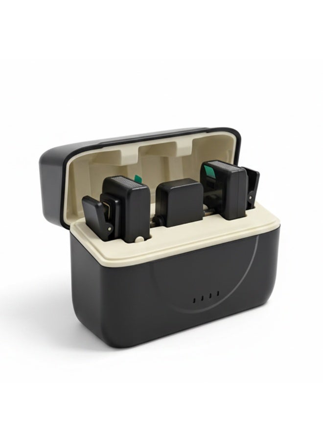 Haino Teko Magnetic Wireless Microphone, Clip-On Lavalier Mic with High Fidelity 2.4GHz Technology, Advanced ANC+ Noise Cancellation for Professional Audio Recording - Image 2