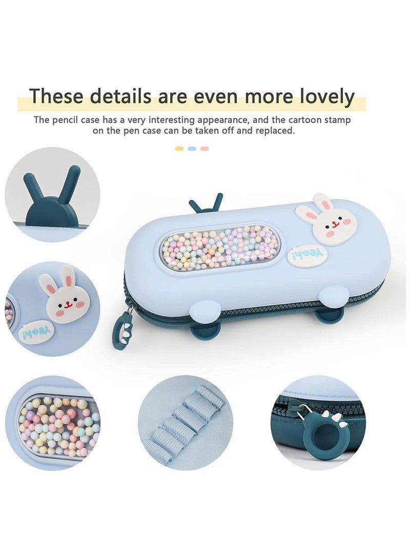 KASTWAVE Cute Pencil Case Kawaii Pencil Box for Kids - Image 2