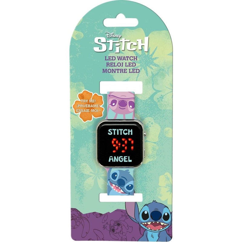Disney Lilo & Stitch Stitch & Angel Tropical Orologio LED Digital Watch - Image 1