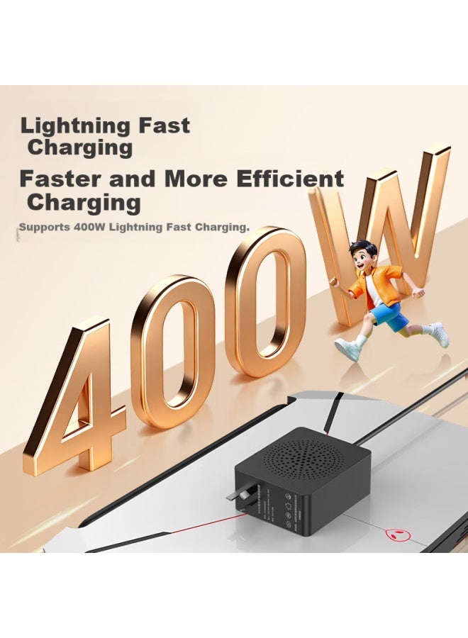 Elei Gallium Nitride Lenovo Laptop Power Adapter 400w 20v 20a For Legion R9000p/k Y9000x With Square Pin Power Cable - Image 3